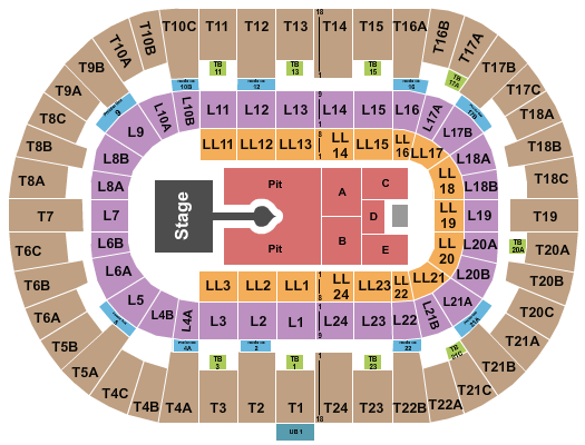 Pechanga Arena - San Diego Seating Chart: Sabrina Carpenter