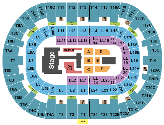 Pechanga Arena - San Diego Seating Chart: Teddy Swims