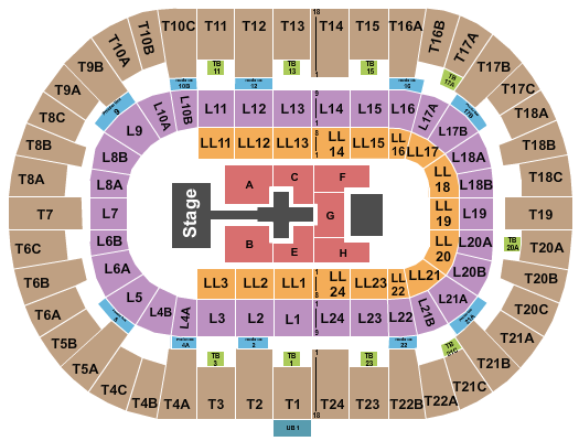 Pechanga Arena - San Diego Seating Chart: TobyMac 2