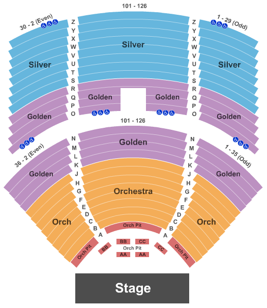 Cape Cod Melody Tent Seating Chart