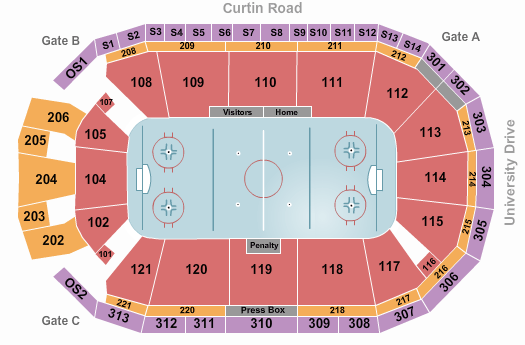 Pegula Ice Arena Seating Chart