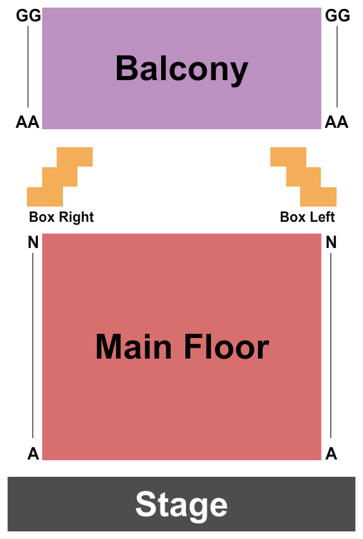 Pella Opera House Seating Chart: Endstage