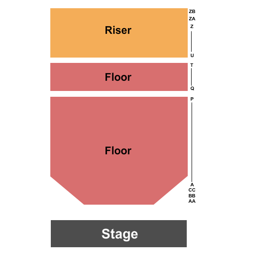 Pend Oreille Pavilion At Northern Quest Resort & Casino Seating Chart: Endstage GA Floor