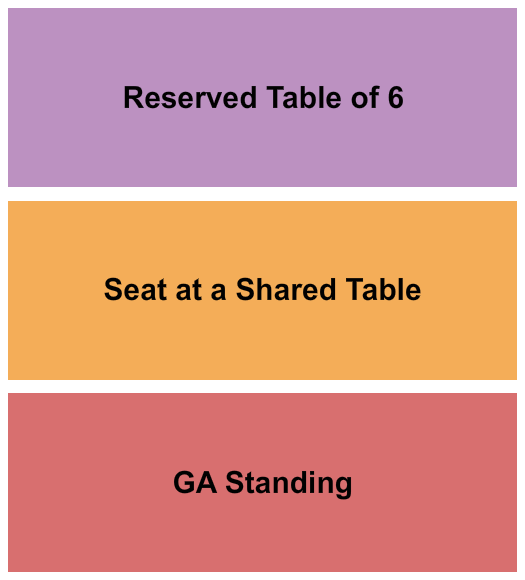 Penick Hughes Seating Chart: GA/Table