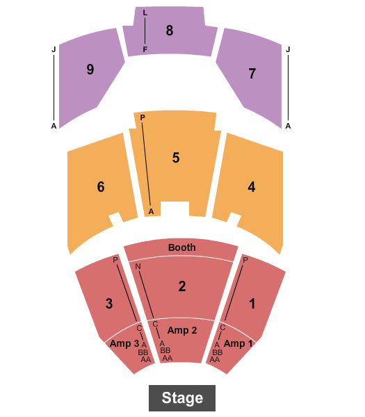 Penn & Teller Theater at Rio Las Vegas Seating Chart: Endstage 3