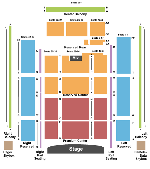 Penns Peak Seating Chart