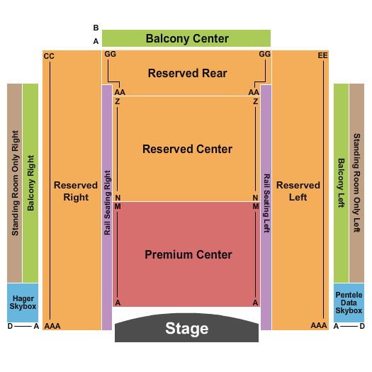 Penns Peak Seating Chart: Endstage 3
