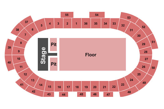 Pennsylvania Farm Show Complex & Expo Center Seating Chart: Endstage with Pit
