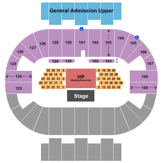 Pensacola Bay Center Seating Chart: Mardi Gras