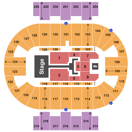 Pensacola Bay Center Seating Chart: TobyMac