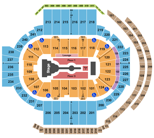 PeoplesBank Arena Seating Chart: Cardi B