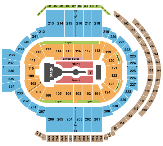 PeoplesBank Arena Seating Chart: Cardi B