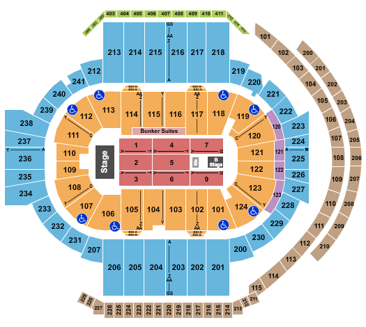 PeoplesBank Arena Seating Chart: Pentatonix