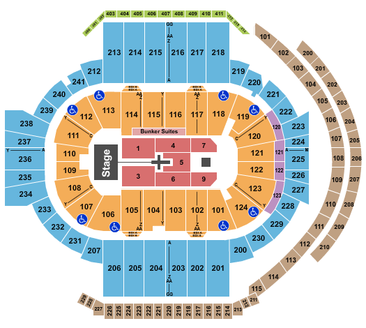 PeoplesBank Arena Seating Chart: TobyMac 2
