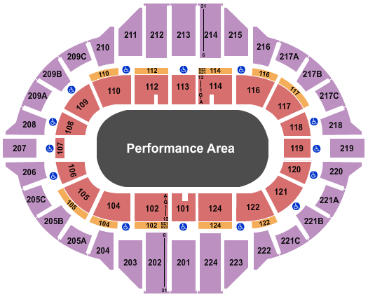 Peoria Civic Center - Arena Seating Chart: Monster Trucks