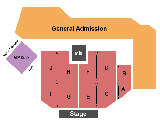 Pepsi Bayside Music Stage At National Cherry Festival Seating Chart: Endstage 4 w/ VIP Deck