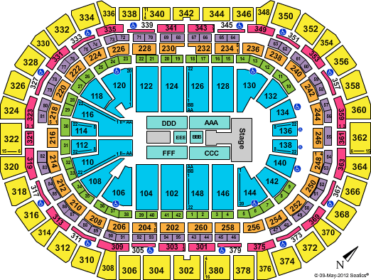 Pepsi Center Seating Chart