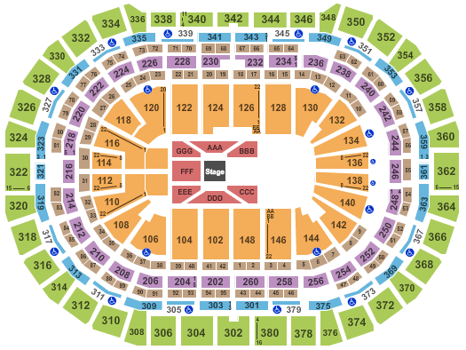 Landers Center Seating Chart Nxt