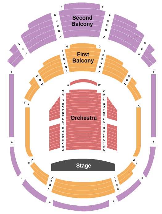 Performing Arts Center - Texas A&M University-Corpus Christi Seating Chart: End Stage