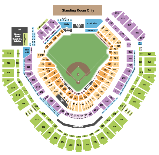 Petco Park Seating Chart: Baseball