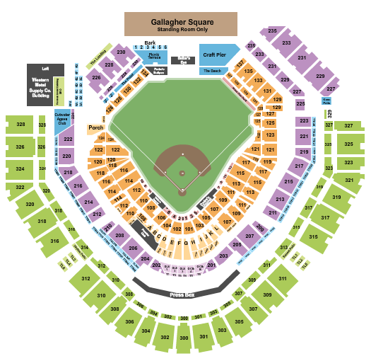 Petco Park Seating Chart: Baseball