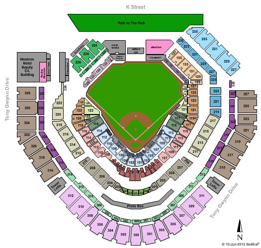 Petco Park Seating Chart