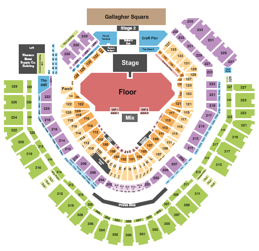 Petco Park Seating Chart: Endstage GA Field 2