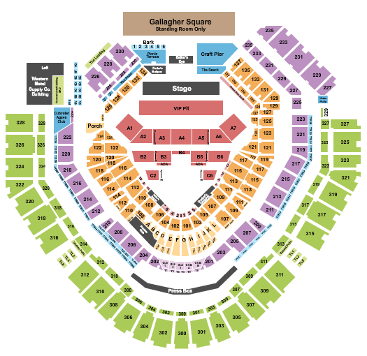 Petco Park Seating Chart: Festival 2