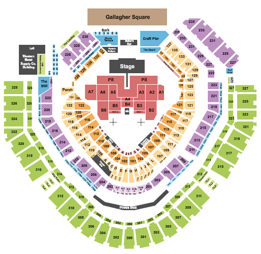 Petco Park Seating Chart: Foo Fighters