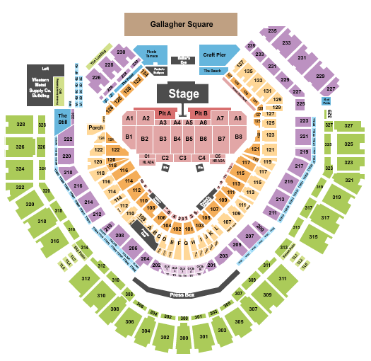 Petco Park Seating Chart: Luke Bryan