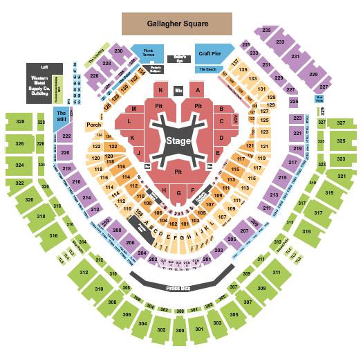 Petco Park Seating Chart: Luke Combs