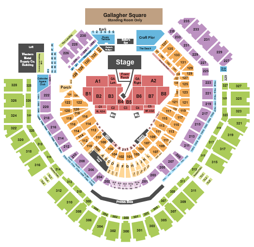 Petco Park Seating Chart: Noah Kahan