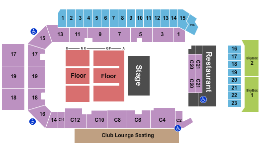 Peterborough Memorial Centre Seating Chart: Half House 2