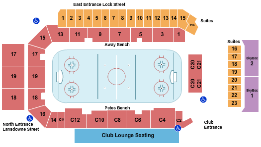 Peterborough Memorial Centre Seating Chart