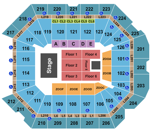 Petersen Events Center Seating Chart: Comedy