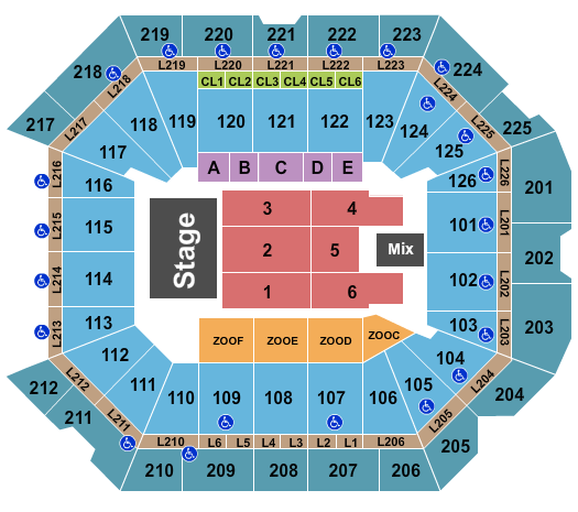 Petersen Events Center Seating Chart: Endstage 3