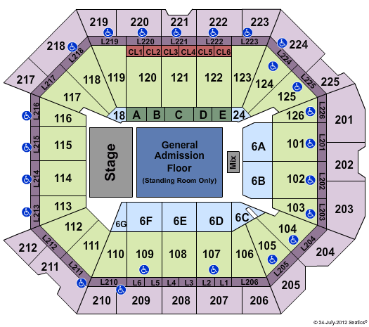 Petersen Events Center Seating Chart
