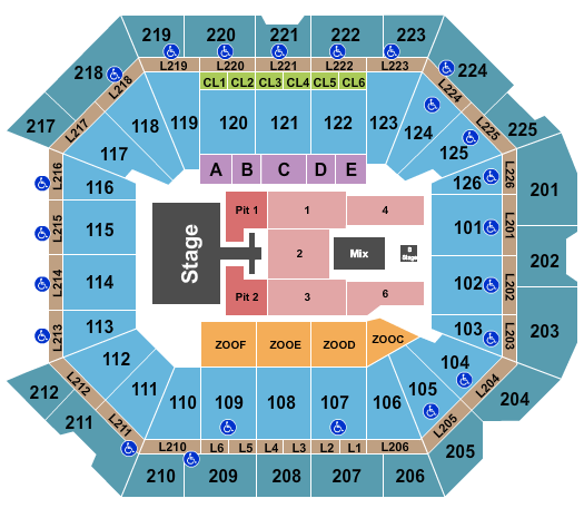Petersen Events Center Seating Chart: Lainey Wilson