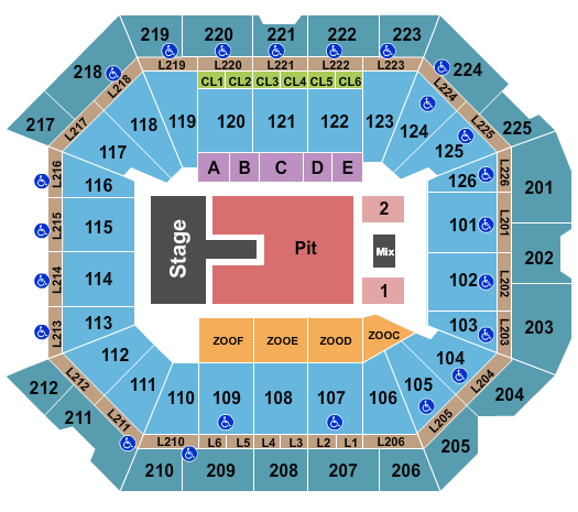 Petersen Events Center Seating Chart: Lorde