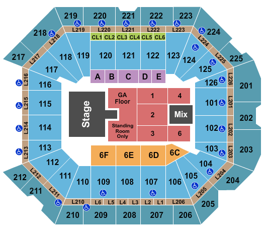 Petersen Events Center Map