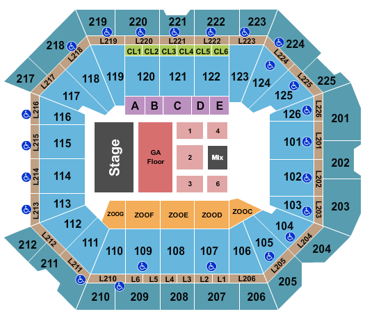 Petersen Events Center Seating Chart: Sturgill Simpson 2