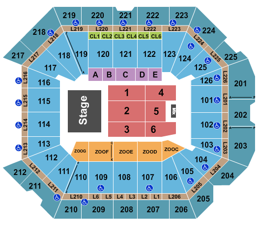 Petersen Events Center Seating Chart: Third Day