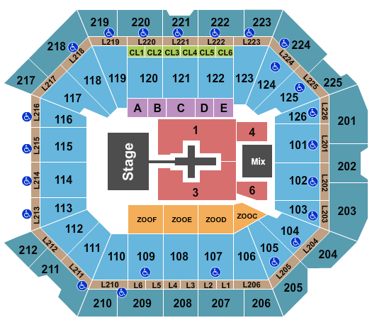 Petersen Events Center Seating Chart: TobyMac