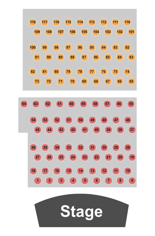 Phil Long Music Hall at Bourbon Brothers - CO Seating Chart: A/B