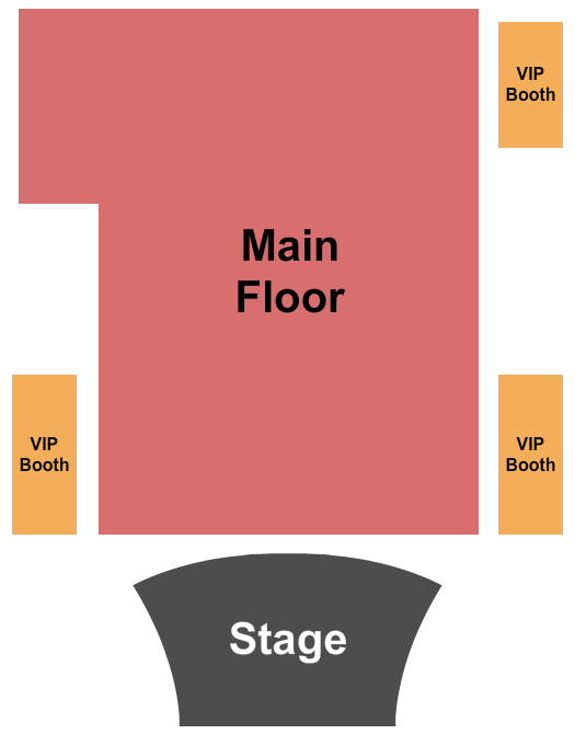 Phil Long Music Hall at Bourbon Brothers - CO Seating Chart: Main Floor/VIP