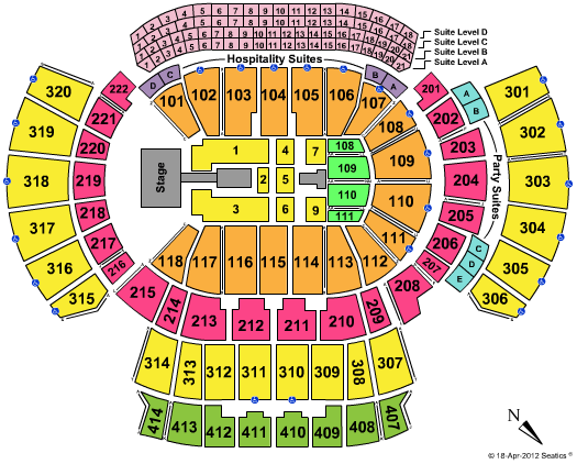 Philips Arena Seating Chart
