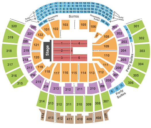 Philips Arena Seating Chart Concert