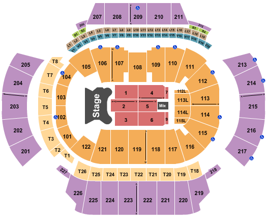 Elton John Amalie Arena Seating Chart