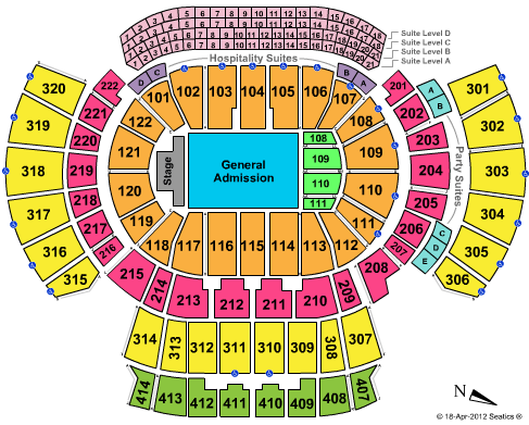 Philips Arena Seating Chart
