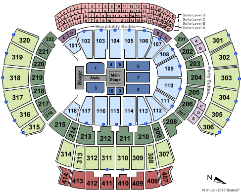 Philips Arena Seating Chart